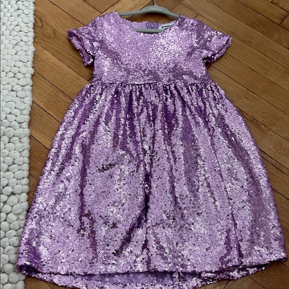 Purple Sequin Dress